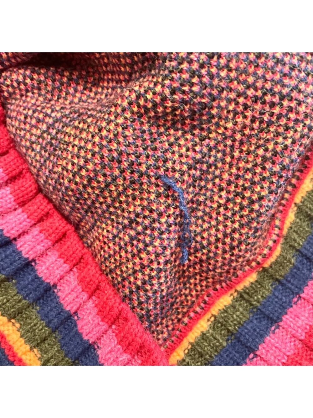 FARM RIO Full Of Hearts Jacquard Mock Neck Sweater Size S Multicolored Knit - Picture 6 of 7